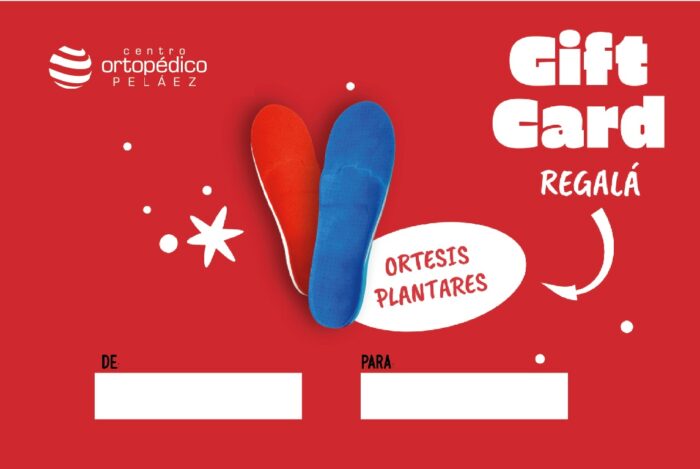 GIFT CARD - Ortesis Plantares - 1 par (primera vez)